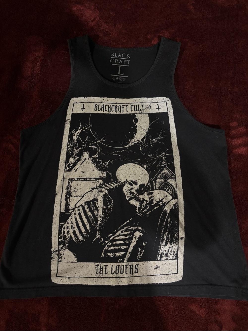 Blackcraft Cult 'The Lovers' Graphic Black Tank Top - Men's